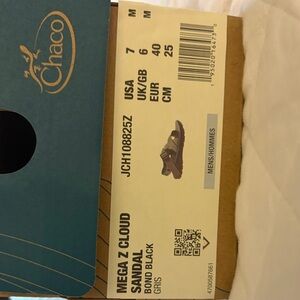 Chaco Mega Z Cloud Sandal in Bold Black